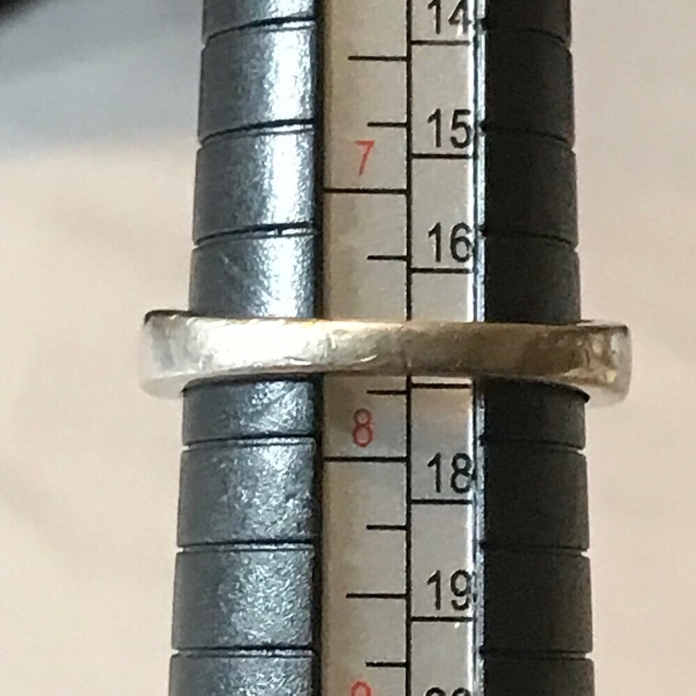 Silver Tone and Crystal Ring Size 7.75 - Picture 4 of 4